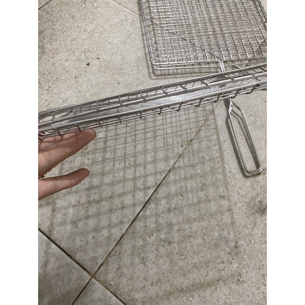 Phên nướng thịt - cá bằng inox to dày kích thước 30cm x 30cm