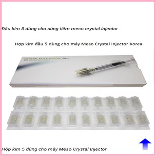 Kim 5 dùng cho tiêm máy meso và tiềm tay - ĐẦU KIM 5 CHO MÁY TIÊM TINH CHẤT (HỘP 20 ĐẦU)