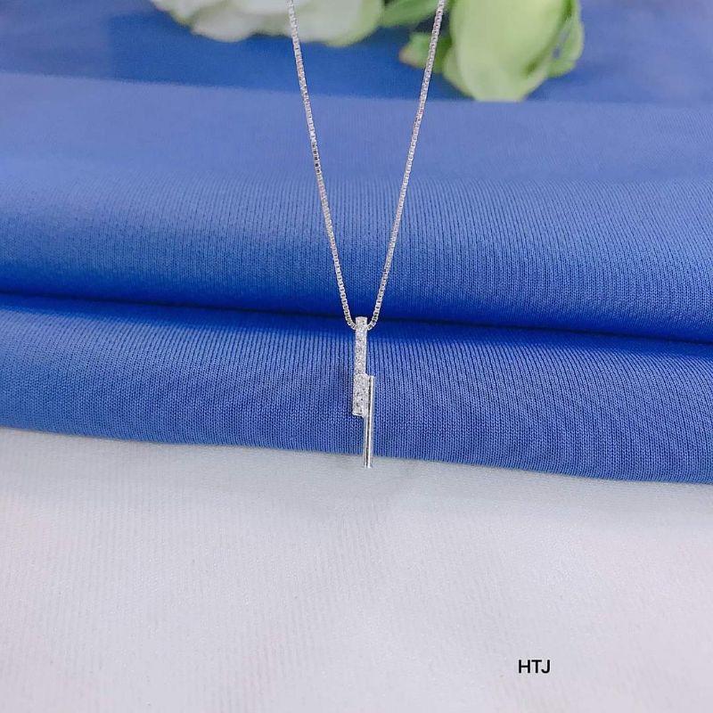 DÂY CHUYỀN QUE BẠC ĐÍNH ĐÁ NHỎ