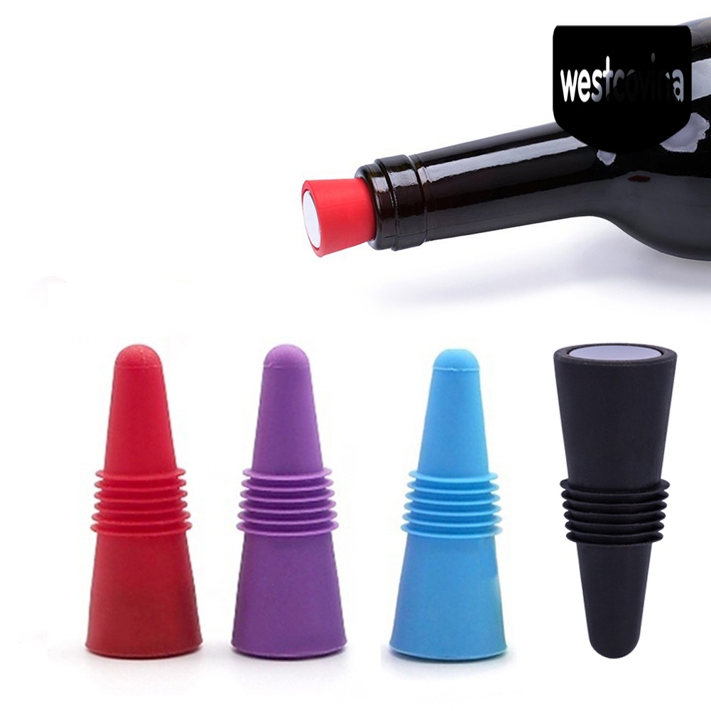 [Hot]☀ Nút Đậy Chai Rượu Vang Bằng Silicone Có Thể Tái Sử Dụng Ốp