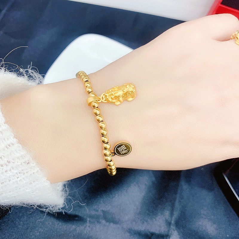 Dây chuyền titan nữ mặt tỳ hưu cầu tài lộc may mắn thời trang cổ điển sang trọng