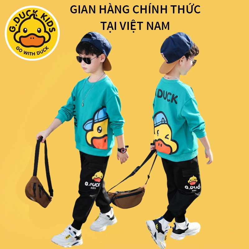 Set Bộ Quần Áo Thu Đông G.Duck Cho Bé Trai 2 Tuổi 3 Tuổi 4 Tuổi Đến 16 Tuổi 10 Đến 40Kg