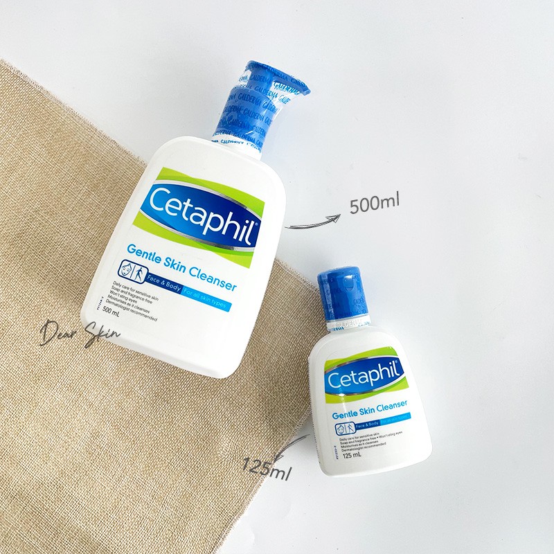 [Chính Hãng] Sữa Rửa Mặt Cetaphil Gentle Skin Cleanser 125ml 250ml 500ml - srm cetaphil dịu nhẹ dành cho da dầu da mụn