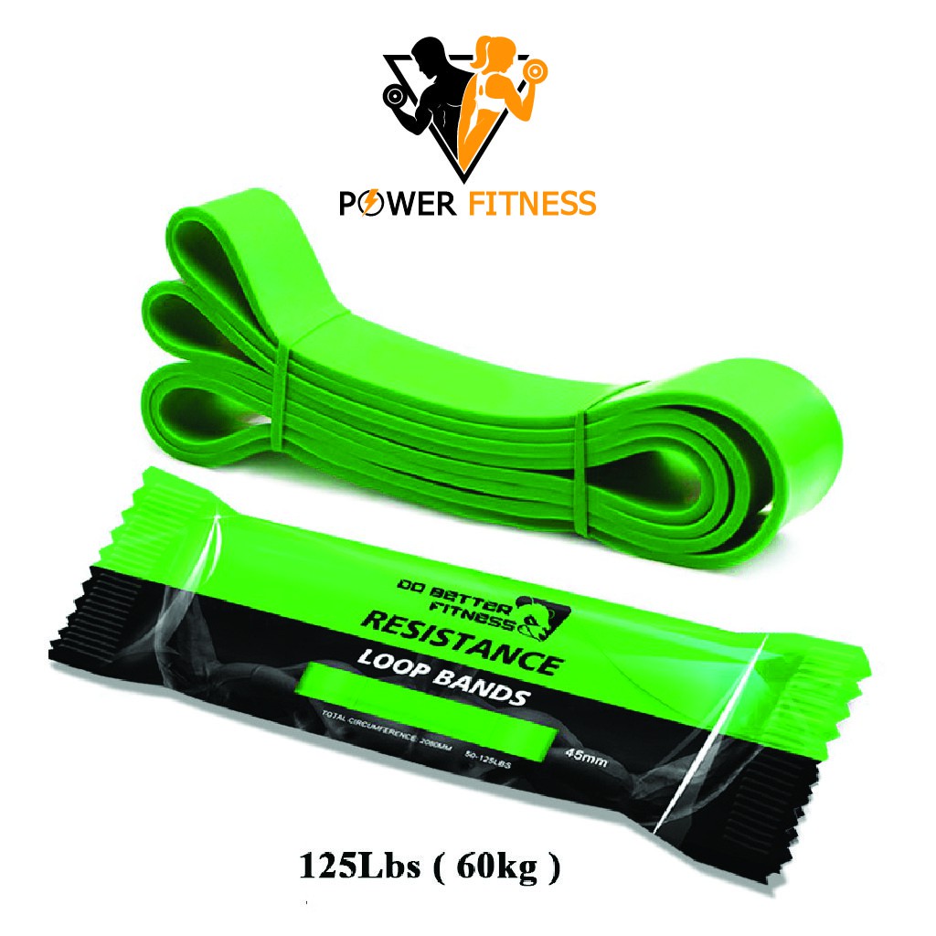 Combo 5 dây kháng lực tập gym đa năng tập tay tập mông ngũ sắc power band Power Fitness A1001