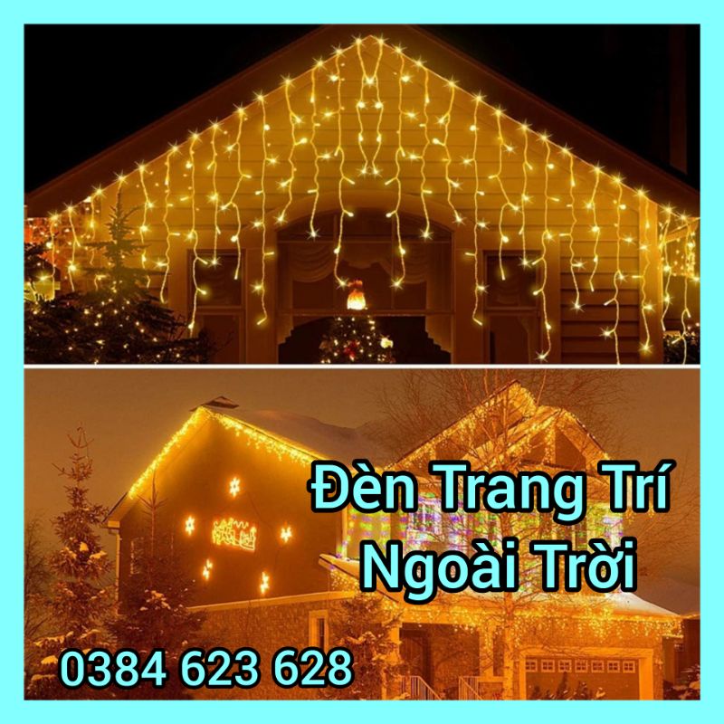 Đèn nháy rèm trang trí ngoài trời 5,5 mét x0.6 trang trí, đèn trang trí chống nước 5,5m x0.6