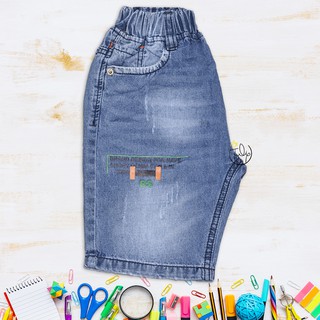 Quần jean lửng cotton cho bé trai size đại