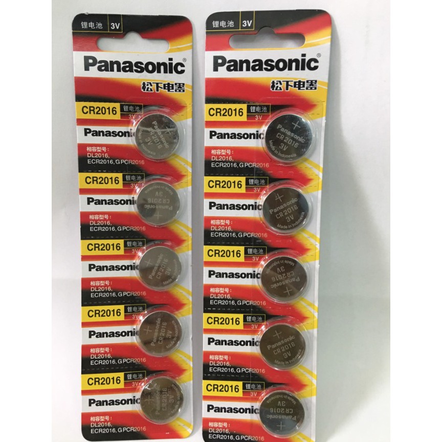 combo Vỉ 2 Viên Pin Panasonic CR2032 / CR2025 /CR2016 / CR1632 / CR1620 / CR1616 / CR1220 / CR1216  / CR2450 / CR2430