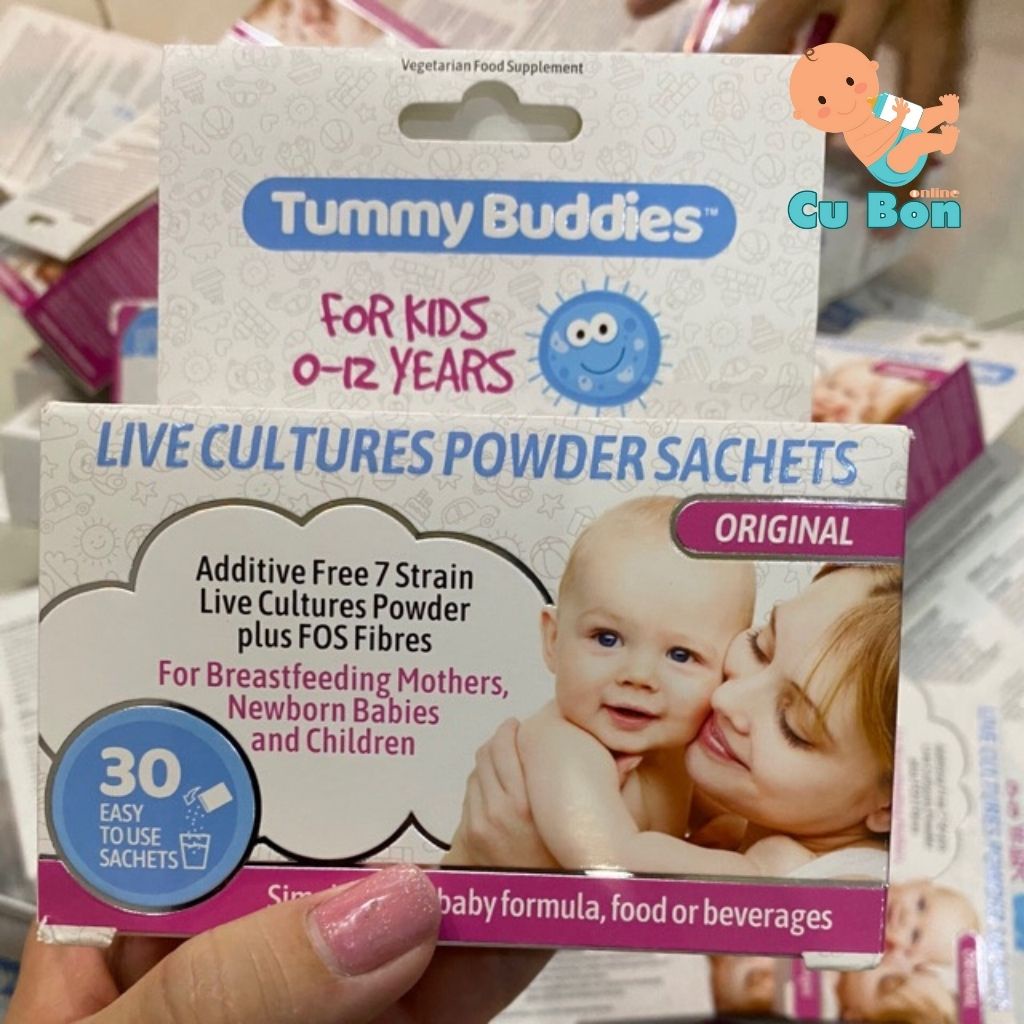MEN VI SINH TUMMY BUDDIES CHO BÉ TỪ SƠ SINH CỦA ANH 30 gói
