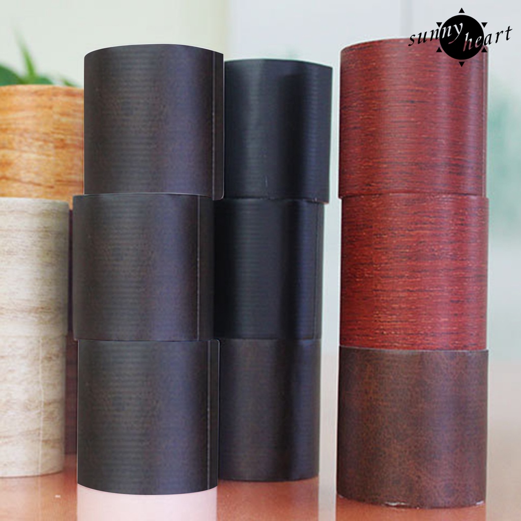 1 Cuộn Băng Keo Dán Sàn Nhà Bằng PE Họa Tiết Vân Gỗ Độ Dính Cao