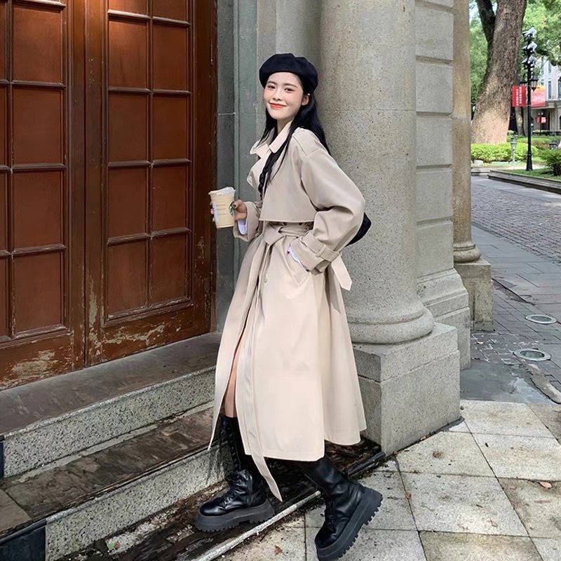 Áo khoác manto dài mùa thu style Hàn Quốc | BigBuy360 - bigbuy360.vn