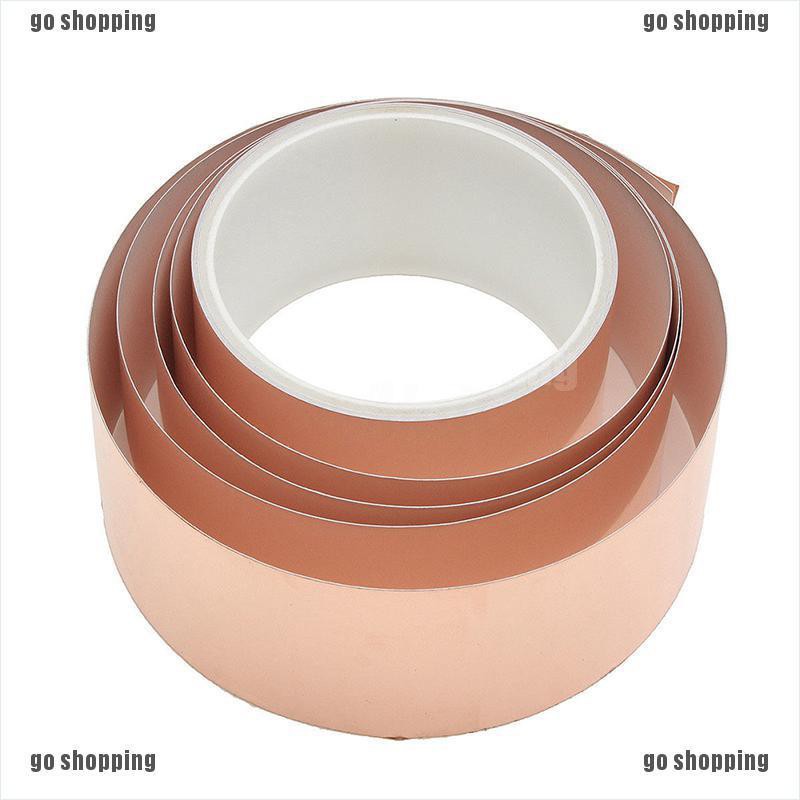 {go shopping}50mm x 3m EMI Copper Foil Shielding Tape Conductive Self Adhesive Barrier Guitar	New