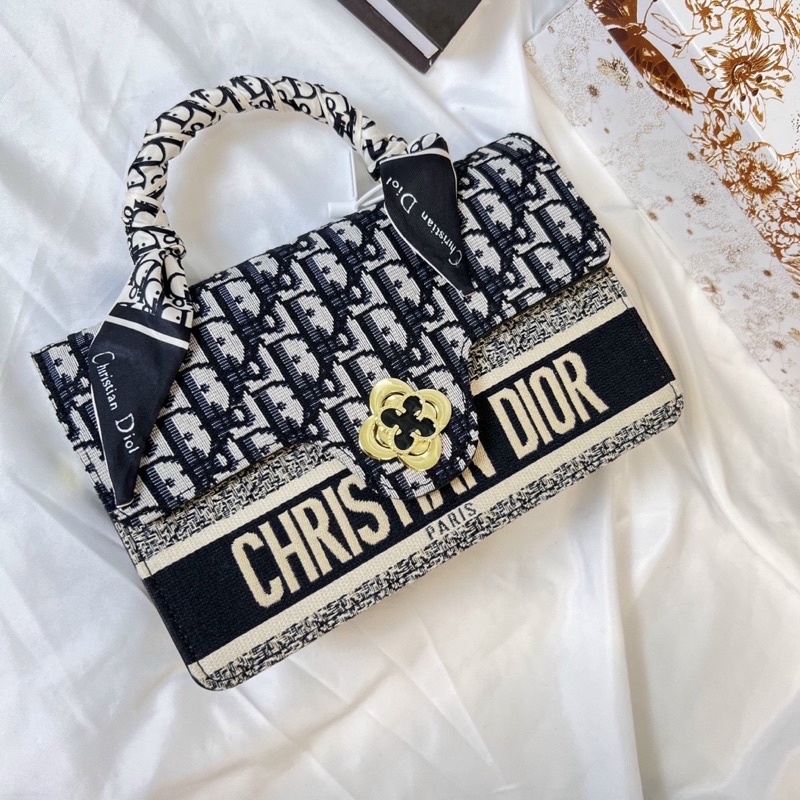 Túi xách dr quai xoắn tặng kèm nơ full box ảnh thật