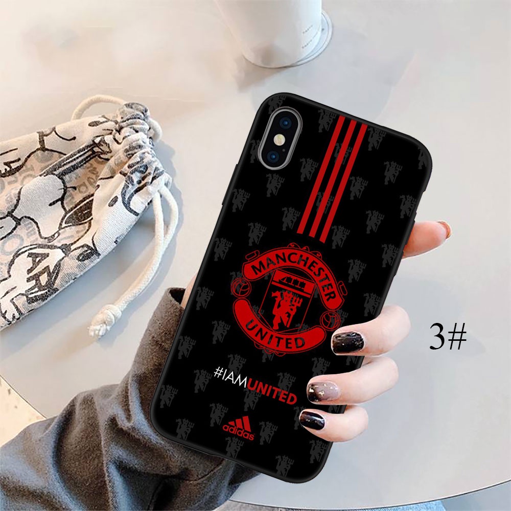 Ốp điện thoại silicon mềm mẫu Manchester United thích hợp cho IPHONE 5 5S 6 6S 7 8 11 PRO MAX PLUS SE XR DX62
