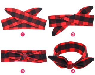 Set turban băng đô cặp đôi cho mẹ và bé a0091