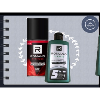 LĂN KHỬ MÙI ROMANO ATTITUDE (ĐỎ) 50ML KÈM CHAI 60G.