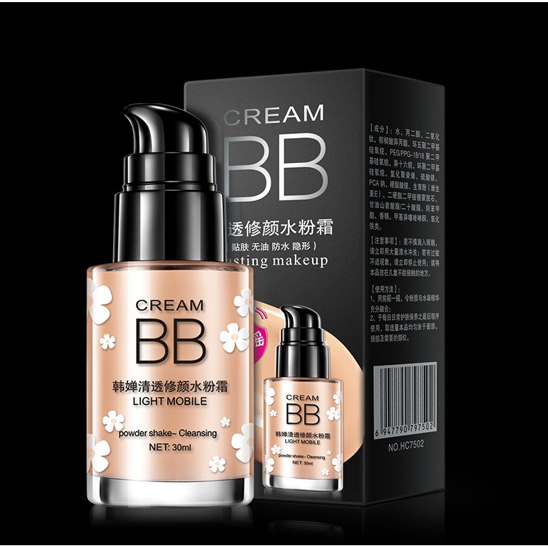 Kem Nền BB Super Có Đầu Vòi Siêu Mịn Dạng Cushion Nước Lâu Trôi, Mềm Mịn Dạng Hũ (30ml)- 3 Tông Màu - MÃ BB SUPE CÓ VÒI. | BigBuy360 - bigbuy360.vn