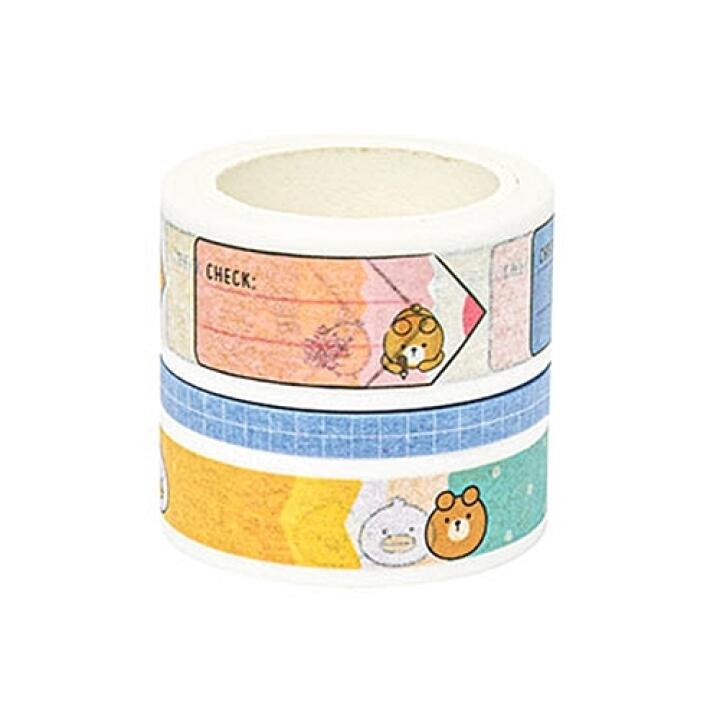 Set Băng Dán Giấy Trang Trí ARTBOX Hàn Quốc 3 Kiểu Họa Tiết Xinh Xắn