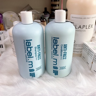 Dầu gội xả cho tóc bông xù làm thẳng tóc LABEL.M ANTI - FRIZZ 1000mlx2