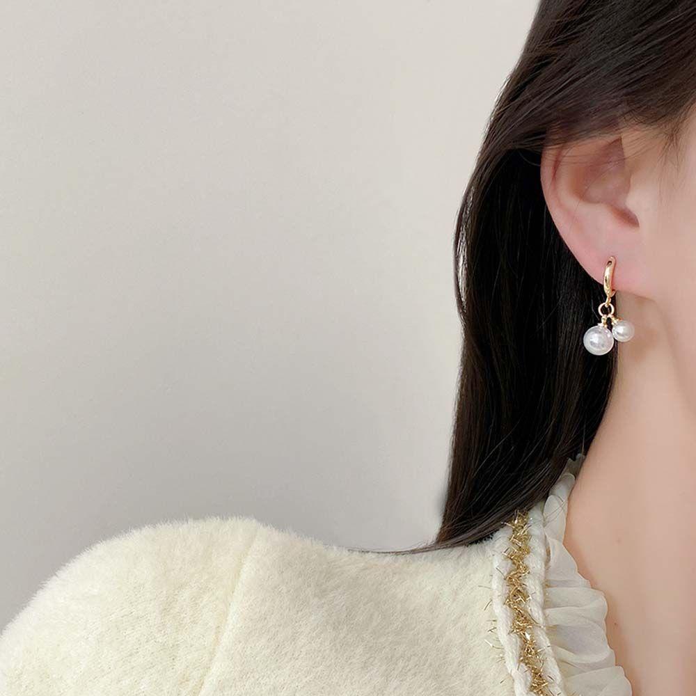 Bông Tai Dạng Vòng Đính Hạt Phong Cách Vintage Dành Cho Nữ