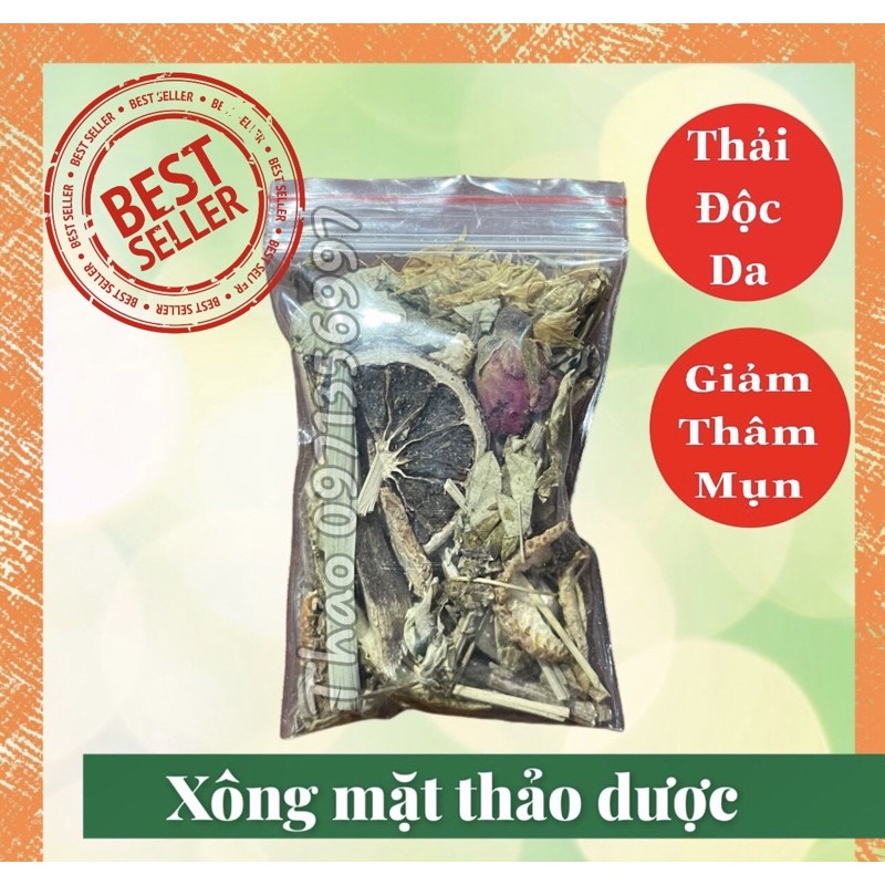 Xông mặt thảo dược thải độc cho da