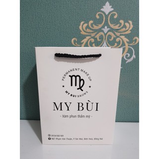 100 Túi giấy in size M phom dọc (giấy dày)