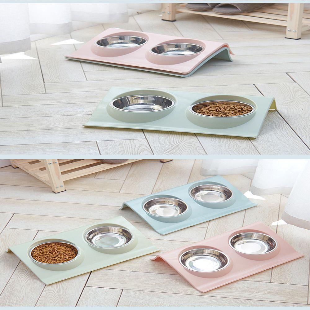 Tô Đựng Thức Ăn &amp; Nước Uống Bằng Nhựa Chống Trượt Cho Thú Cưng