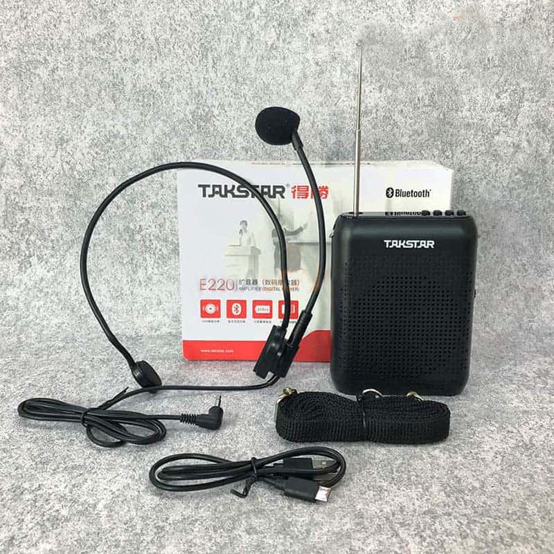 Máy trợ giảng hỗ trợ Bluetooth Tasktar E220, thích hợp cho giáo viên, thuyết trình, âm lượng to
