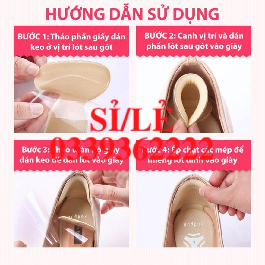 [ HAIANHSHOP ] [Set 2 miếng] Lót giảm size giày - Miếng lót chống rộng cho giày Duashop &gt;