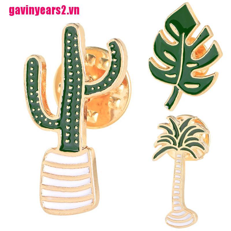 Bộ 3 Ghim Chậu Cây Xương Rồng Dễ Thương