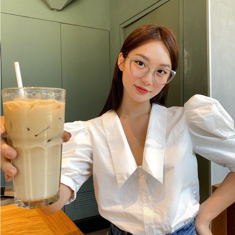 Gọng Kính Nữ Mắt Mèo Cao Cấp Lilyeyewear Chất Liệu Nhựa Cứng Cáp Màu Sắc Thời Trang 87007