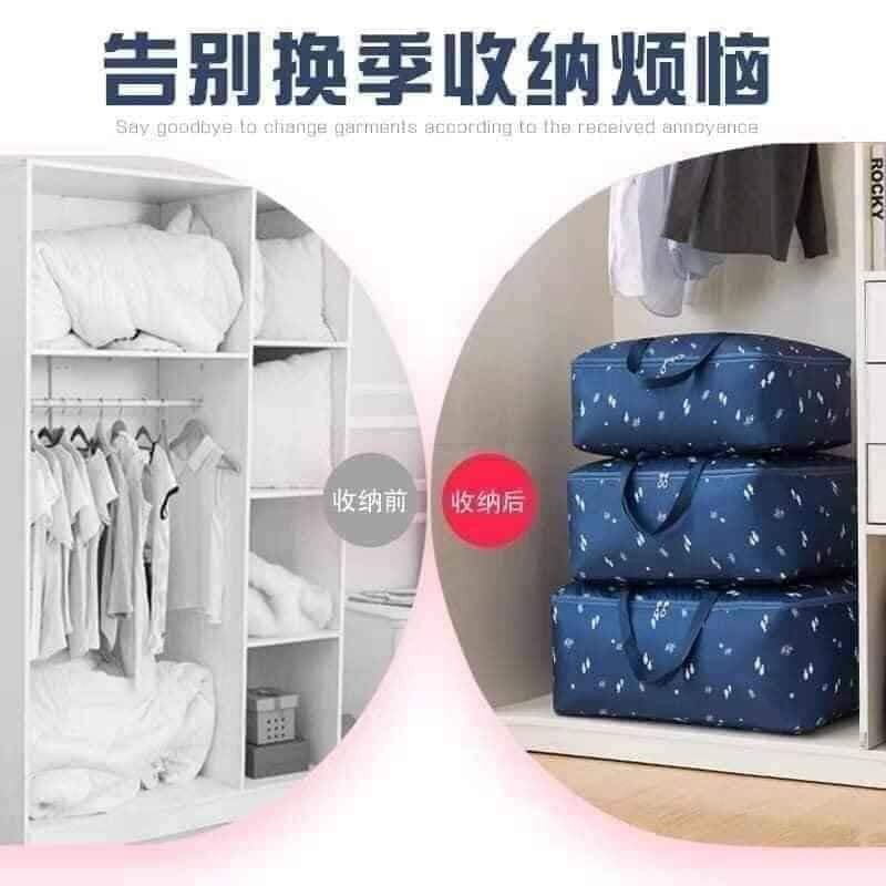 Set 3 túi đựng chăn màn quần áo xịn, túi đựng chăn