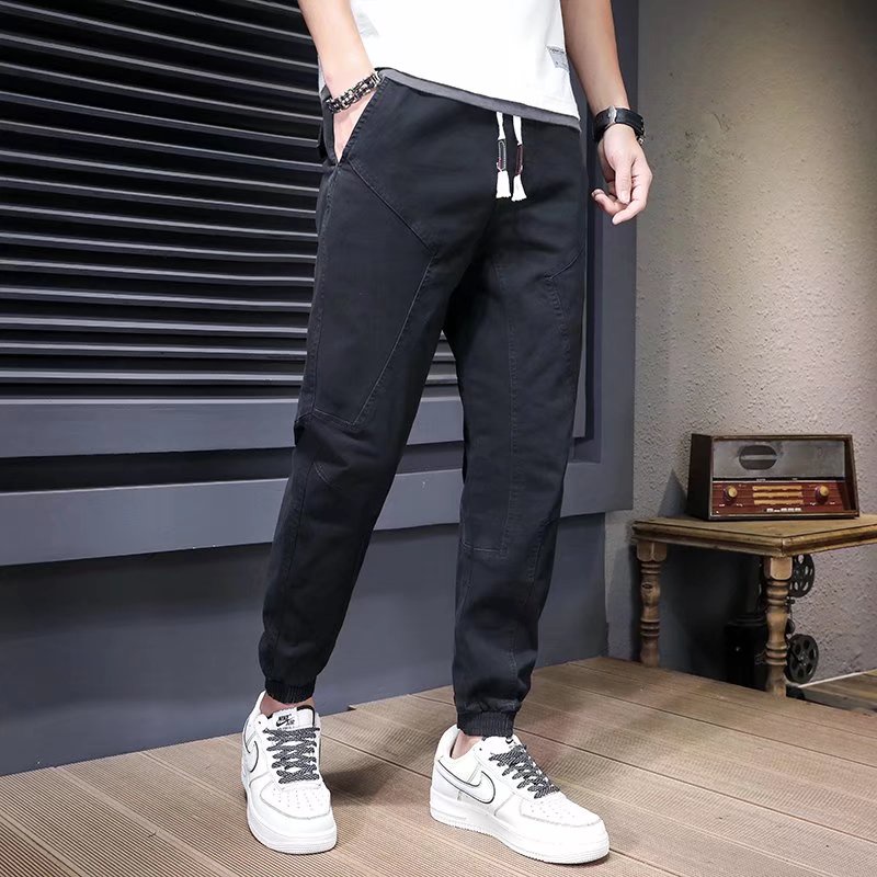 Quần Dài Ống Rộng Màu Trơn Dễ Phối Đồ Thời Trang Mùa Hè Cho Nam Size M-5XL