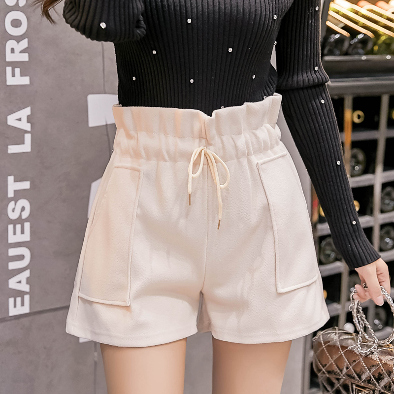 Quần short ống rộng lưng cao thiết kế mỏng năng động thời trang tùy chọn màu sắc cho nữ