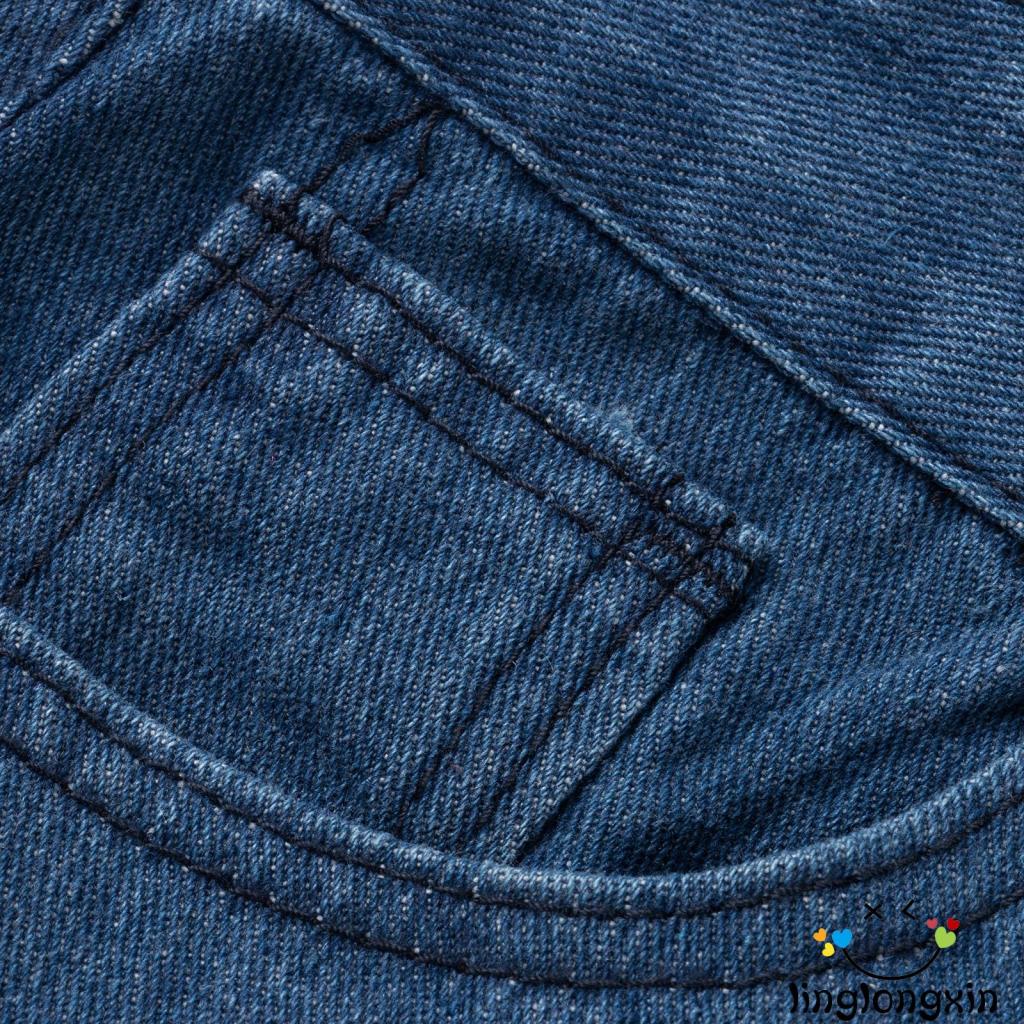 Quần Jean Ống Loe Cổ Điển Thời Trang Phong Cách Hàn Quốc Cho Nữ Linglongxi2-2000s y2k