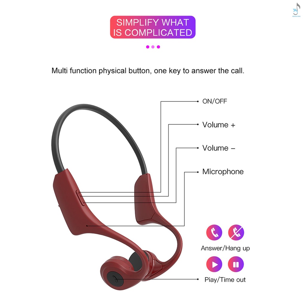 Tai Nghe H10 Không Dây Bluetooth 5.0 8gb Mp3 Tích Hợp Micro Cho Điện Thoại Thông Minh / Máy Tính Bảng / Pc / Notebook