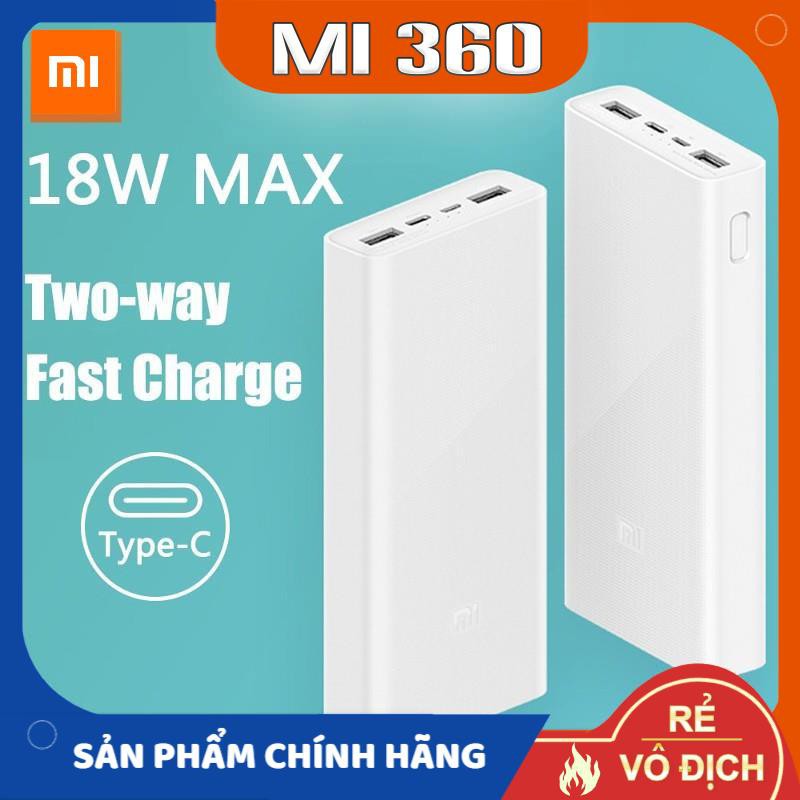 [Mã ELMS5 giảm 7% đơn 300K] Pin Sạc Dự Phòng Xiaomi Gen 3 20000mAh Sạc Nhanh 18W Chính Hãng