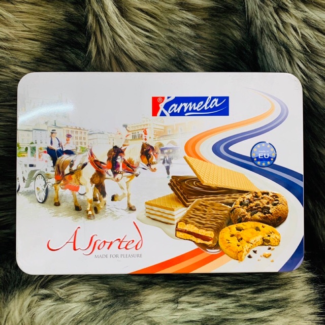 BÁNH QUY KARMELA HỘP THIẾC 450 g [date 12/2020]