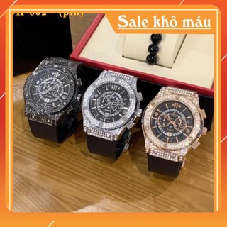 Đồng hồ HBL nam nữ - đồng hồ cặp đôi hàng đẹp full diamond - bảo hành 12th
