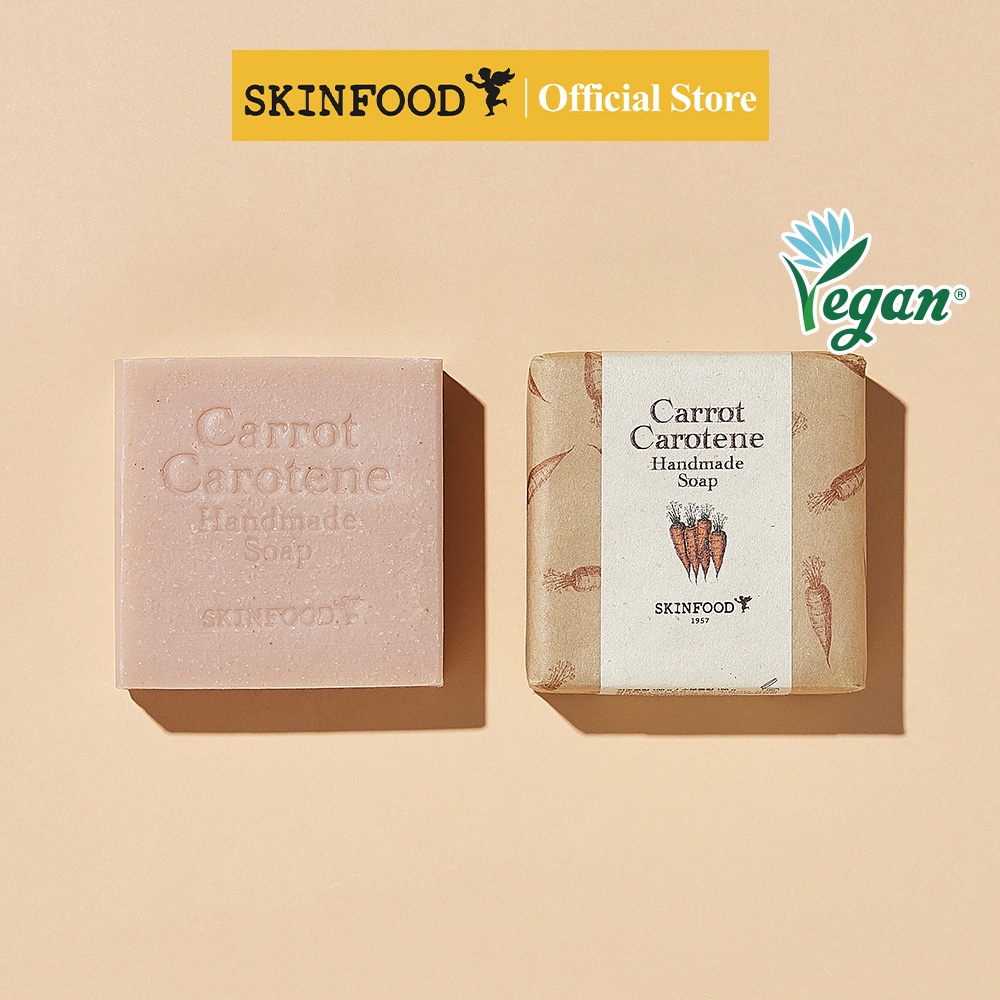 100% Vegan Carrot Carotene Calming & Moisturizing Handmade Face & Body Soap 100g / Redness Relief Soothing / Natural Ingredients