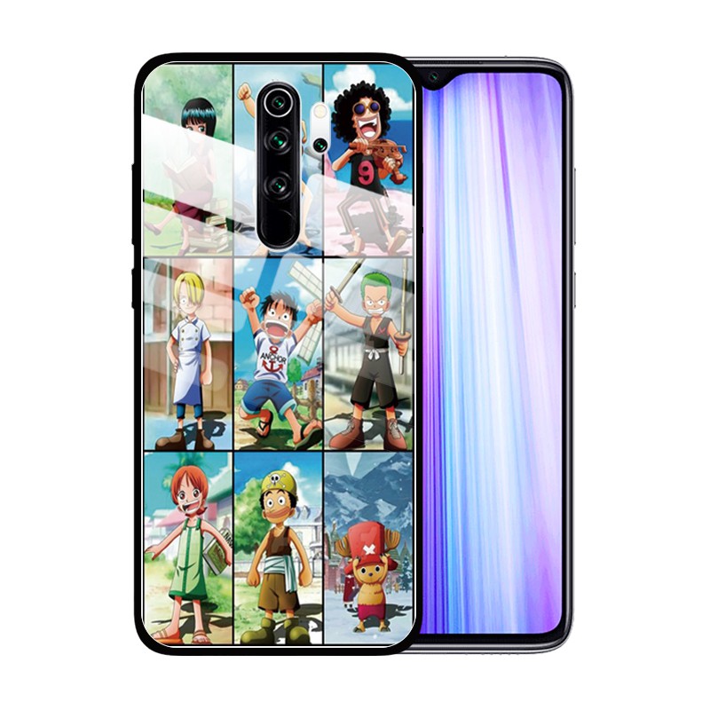 Ốp Lưng Kính Cường Lực Chống Trầy In Hình One Piece Cho Xiaomi Redmi Note 9 Pro Redmi 9a 7 Redmi Note 9s 8a 7a