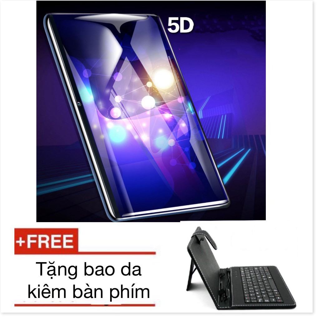 máy tính bảng màn hình 10.1 inch tràn viền 5D MTK6592 tặng kèm bao da kiêm bàn phím