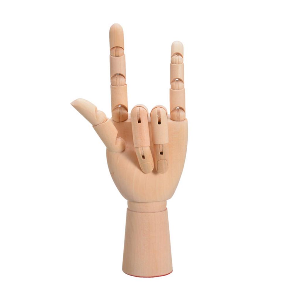 YIYU Mô Hình Bàn Tay Người Bằng Gỗ Dùng Trang Trí