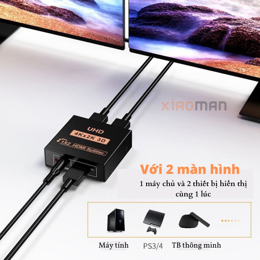 Bộ chuyển đổi HDMI, bộ chia HDMI 1 ra 2 / 1 ra 4 Full HD 1080P