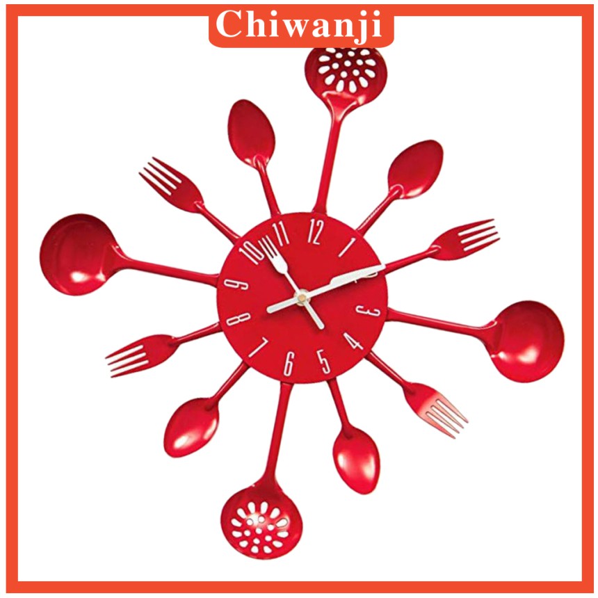 [CHIWANJI] Stainless Steel Wall Clock Decorative Wall Mounted Hanging Watch Home Decor