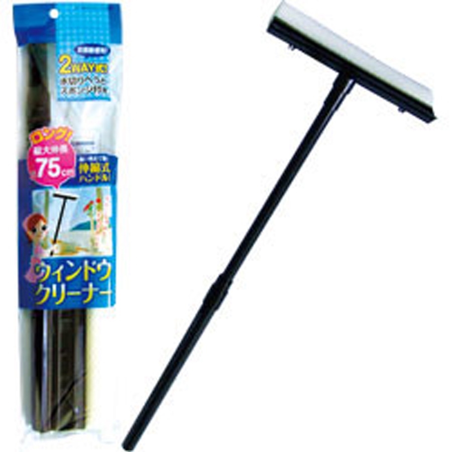 Cây lau kính có cán dài Seiwapro Nhật Bản điều chỉnh dài 75cm đầu lau Bọt nhựa vinyl clorua