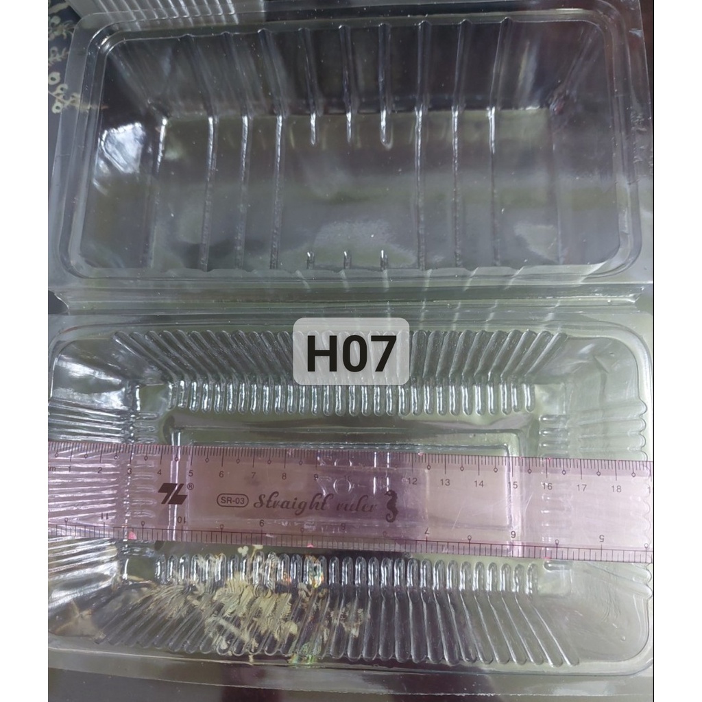 Lốc 50 -100 Hộp Nhựa Đựng Bánh H07