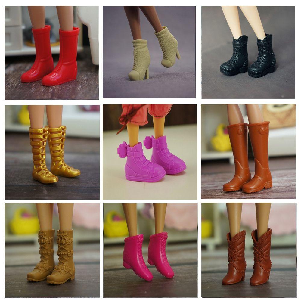 RAINBOW 30cm Doll Doll Shoes Foot Length 2cm Accessories Hero Dolls Boot Multistyles Fashion Female Plastic Long Knees Boots
