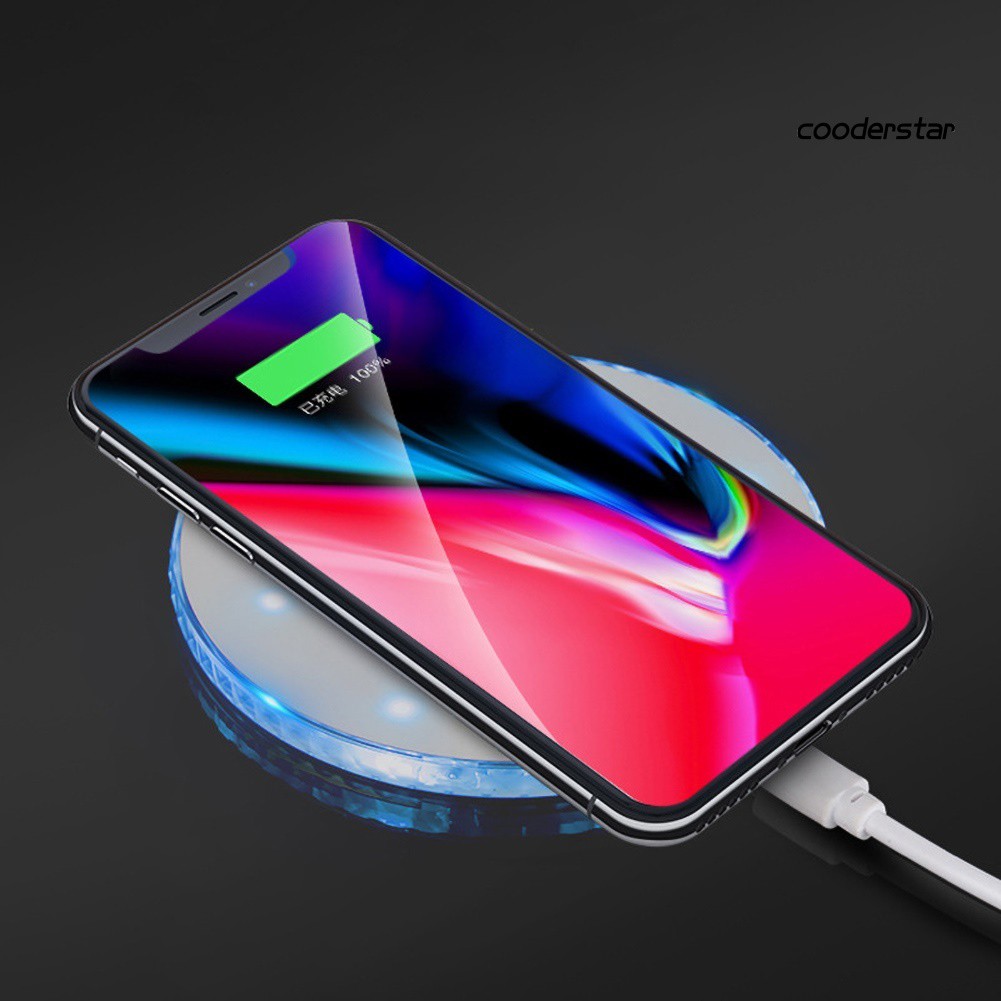 Đế Sạc Không Dây 10w Có Đèn Led Cho Iphone Samsung | BigBuy360 - bigbuy360.vn