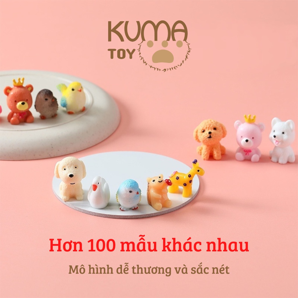 Túi Bất Ngờ thú cưng trang trí quà bất ngờ blind box siêu dễ thương - Hộp mù động vật mini cute