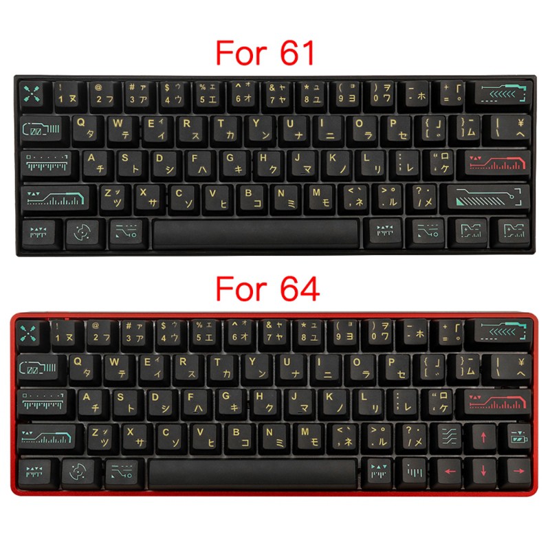 zzz Mechanical Keyboard OEM Profile DYE-SUB Keycap For GH60 GK64 71 Keys PBT Keycaps